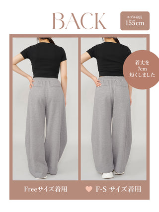 モデル：155cm（着用サイズ：FREE/F-S　着用カラー：GRY）