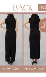 モデル：155cm（着用サイズ：FREE/F-S　着用カラー：BLK）