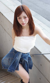 モデル：158cm（着用サイズ：FREE　着用カラー：WHT）
