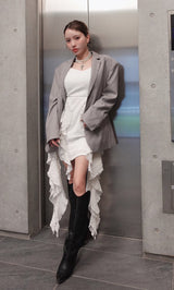 モデル：155cm（着用サイズ：FREE　着用カラー：GRY）