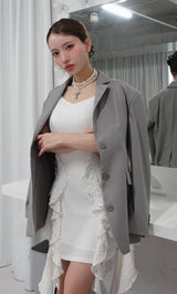 モデル：155cm（着用サイズ：FREE　着用カラー：GRY）