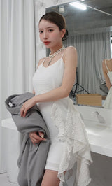 モデル：156cm（着用サイズ：FREE　着用カラー：WHT）