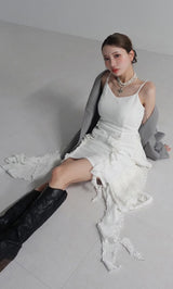 モデル：156cm（着用サイズ：FREE　着用カラー：WHT）
