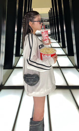 モデル：160cm（着用サイズ：FREE　着用カラー：WHT）