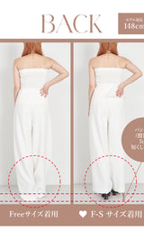 モデル：148cm（着用サイズ：F-S/FREE　着用カラー：WHT）