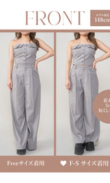 モデル：148cm（着用サイズ：F-S/FREE　着用カラー：GRY）