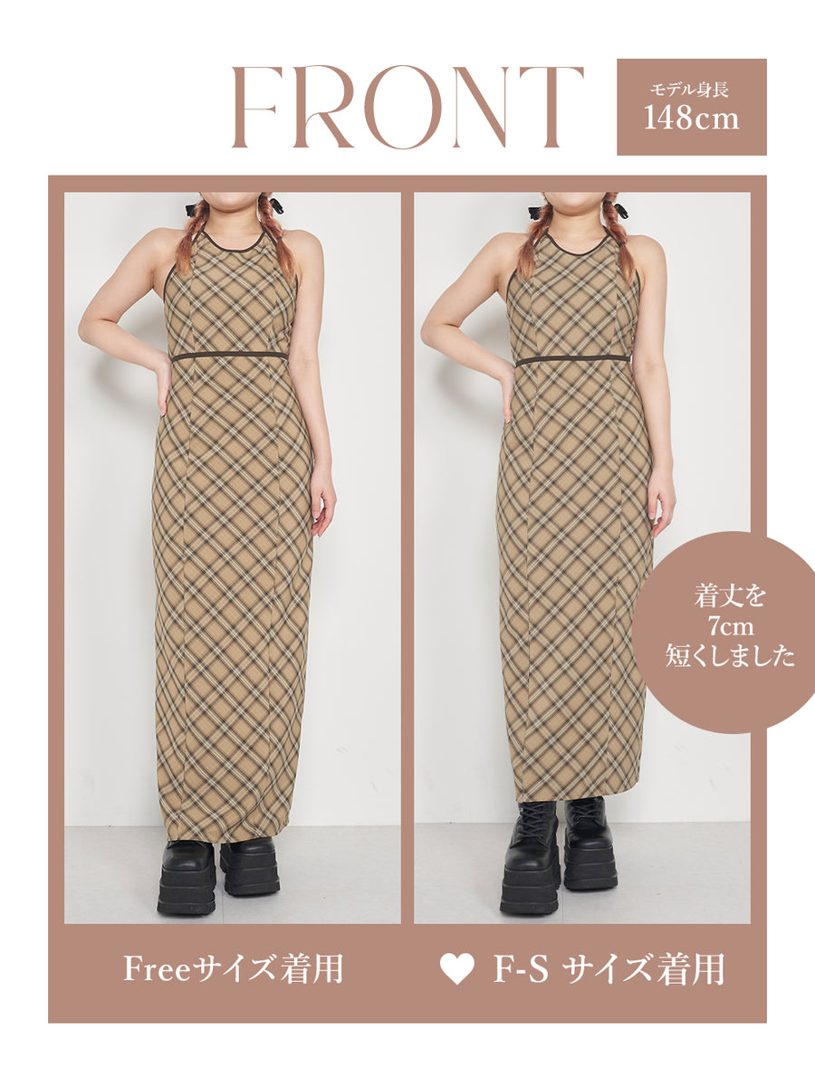 モデル：148cm（着用サイズ：F-S/FREE　着用カラー：BEG）