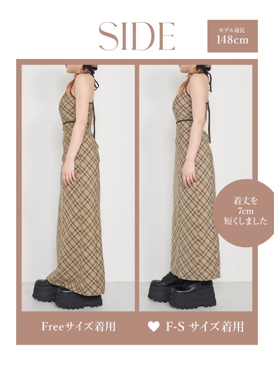 モデル：148cm（着用サイズ：F-S/FREE　着用カラー：BEG）