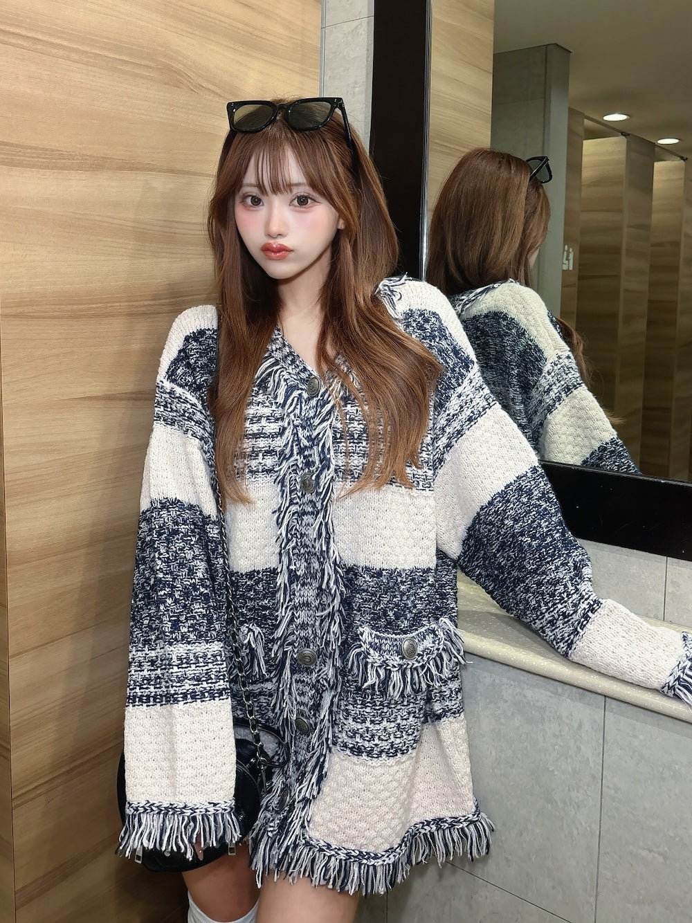 モデル：158cm（着用サイズ：FREE　着用カラー：PNK）