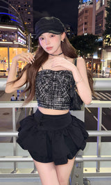 モデル：158cm（着用サイズ：FREE　着用カラー：BLK）