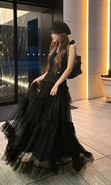 モデル：158cm（着用サイズ：FREE　着用カラー：BLK）
