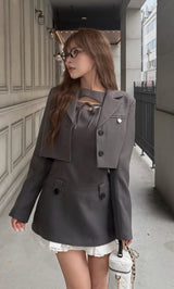 モデル：158cm（着用サイズ：FREE　着用カラー：GRY）
