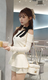 モデル：158cm（着用サイズ：FREE　着用カラー：WHT）