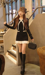モデル：158cm（着用サイズ：FREE　着用カラー：BLK）
