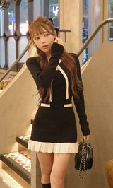 モデル：158cm（着用サイズ：FREE　着用カラー：BLK）