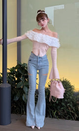 モデル：158cm（着用サイズ：M　着用カラー：I-BLU）