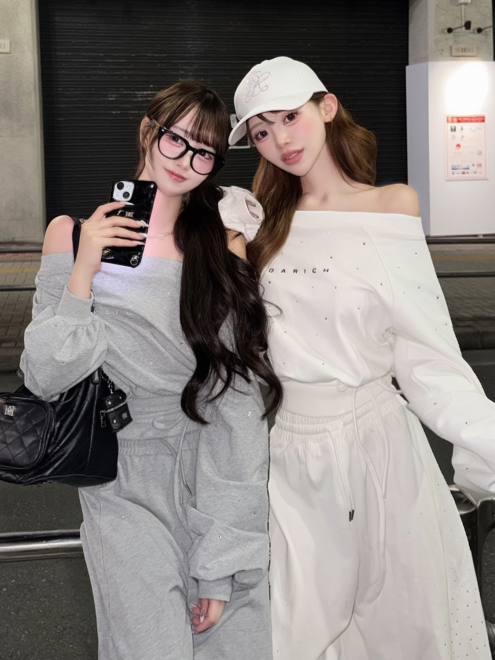 【WHT】158cm/FREE 【GRY】165cm/FREE