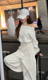 モデル：158cm（着用サイズ：FREE　着用カラー：WHT）