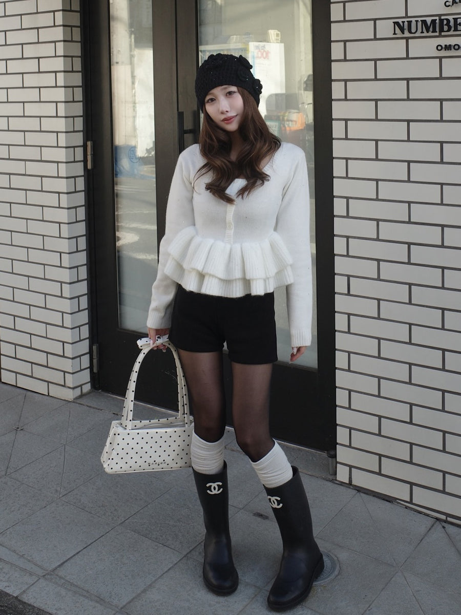 モデル：156cm（着用サイズ：FREE　着用カラー：WHT）