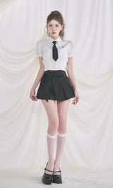 モデル：165cm（着用サイズ：S　着用カラー：BLK）
