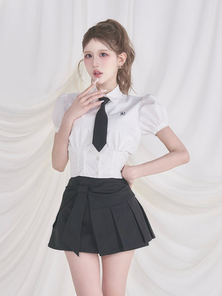 DR Corset Tie Blouse