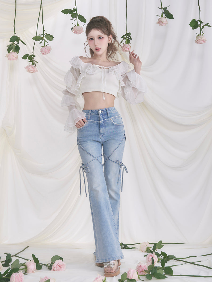 モデル：165cm（着用サイズ：FREE　着用カラー：WHT）