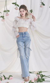 モデル：165cm（着用サイズ：FREE　着用カラー：WHT）