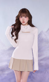 モデル：165cm（着用サイズ：FREE　着用カラー：WHT）