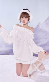 モデル：165cm（着用サイズ：FREE　着用カラー：WHT）
