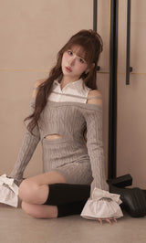 モデル：165cm（着用サイズ：FREE　着用カラー：GRY）
