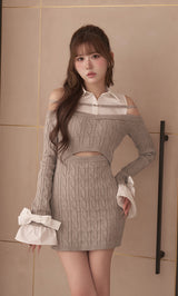 モデル：165cm（着用サイズ：FREE　着用カラー：GRY）