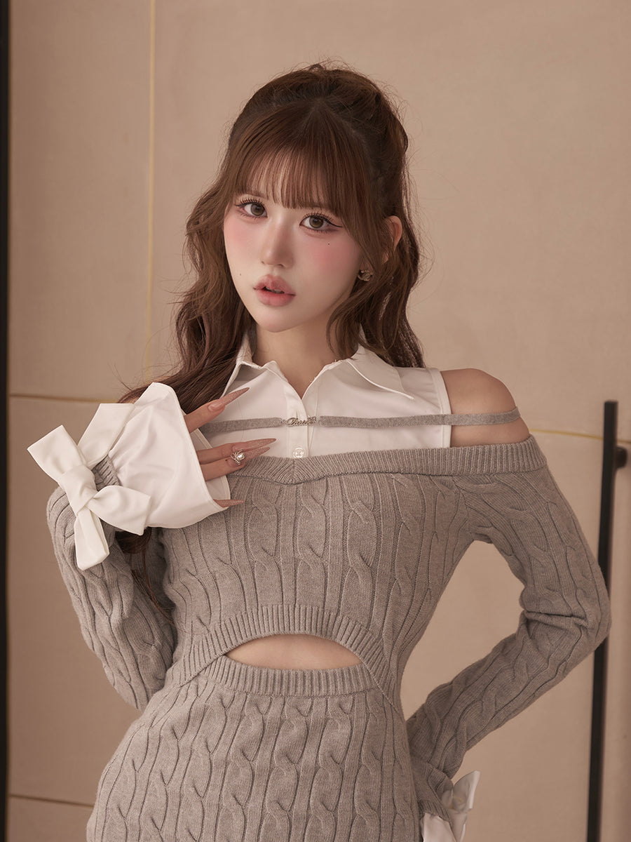 モデル：165cm（着用サイズ：FREE　着用カラー：GRY）
