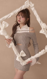 モデル：165cm（着用サイズ：FREE　着用カラー：GRY）