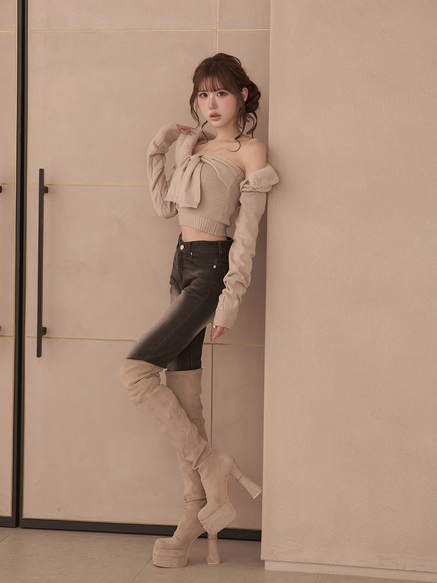 モデル：165cm（着用サイズ：FREE　着用カラー：BEG）