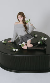 モデル：165cm（着用サイズ：FREE　着用カラー：GRY）