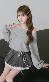 モデル：165cm（着用サイズ：FREE　着用カラー：GRY）