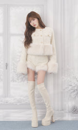 モデル：165cm（着用サイズ：S　着用カラー：WHT）