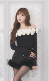 モデル：165cm（着用サイズ：FREE　着用カラー：BLK）