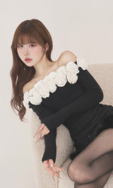 モデル：165cm（着用サイズ：FREE　着用カラー：BLK）
