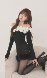 モデル：165cm（着用サイズ：FREE　着用カラー：BLK）