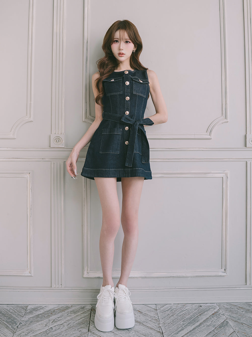 モデル：165cm（着用サイズ：FREE　着用カラー：IND）