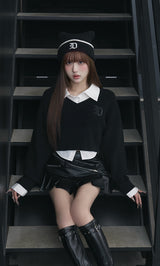 モデル：165cm（着用サイズ：FREE　着用カラー：BLK）