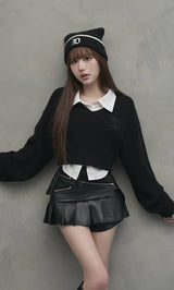 モデル：165cm（着用サイズ：FREE　着用カラー：BLK）