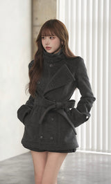 モデル：165cm（着用サイズ：S　着用カラー：GRY）