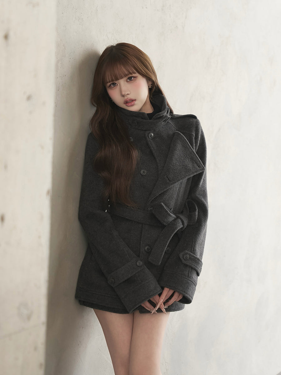 モデル：165cm（着用サイズ：S　着用カラー：GRY）