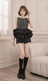 モデル：165cm（着用サイズ：S　着用カラー：BLK）