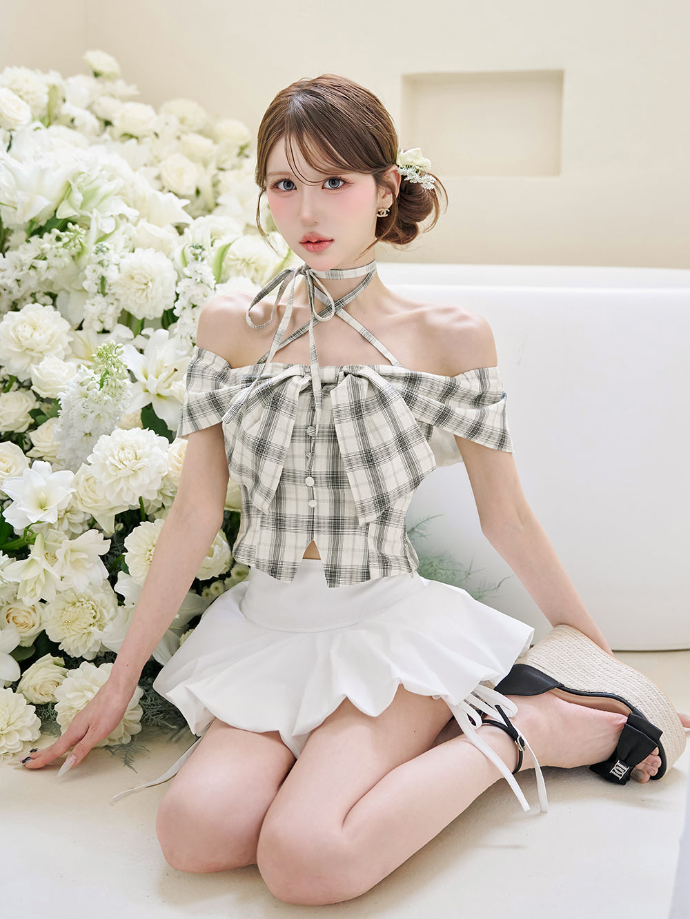新品未開封 ダーリッチ アントルラックリボンニットボンネット ホワイト アントルラックリボンニットボンネット – Darich