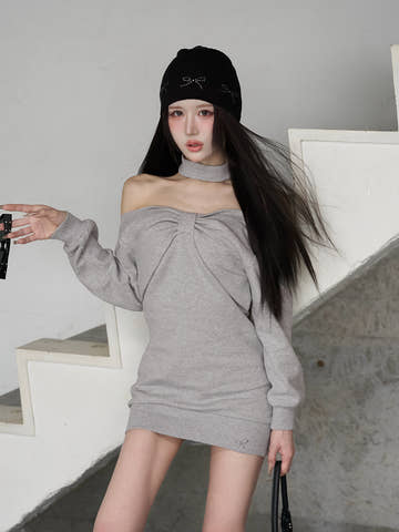 モデル：165cm（着用サイズ：FREE　着用カラー：GRY）