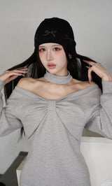モデル：165cm（着用サイズ：FREE　着用カラー：GRY）