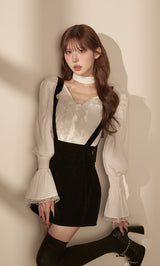 モデル：165cm（着用サイズ：S　着用カラー：BLK）